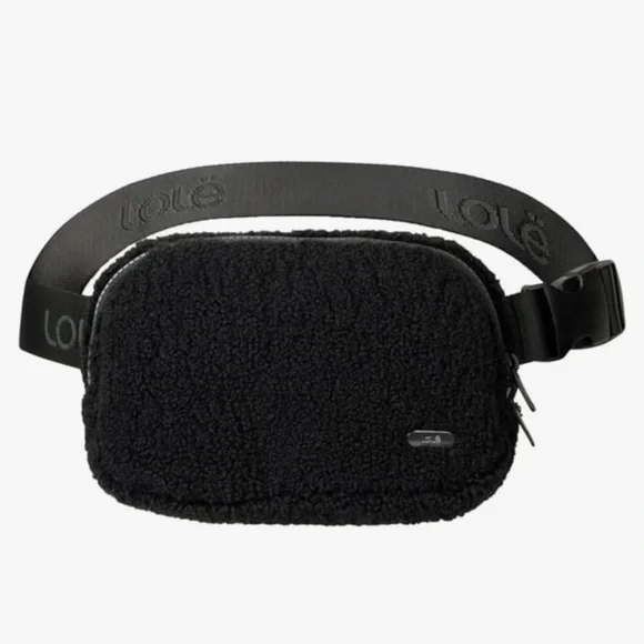 LOLË Convertible Fleece Belt Bag, Cross Body Design, Unisex, Black NWT AUTHENTIC - Picture 8 of 8